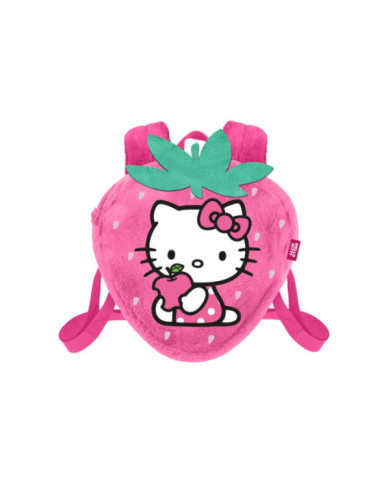 HELLO KITTY - Fraise - Mini Sac à dos Fourrure '25x22x12cm'