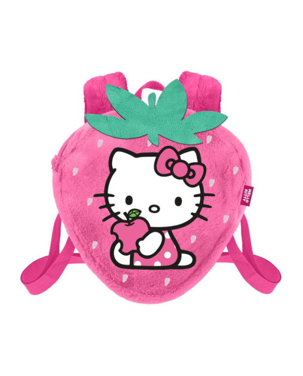 HELLO KITTY - Fraise - Mini Sac à dos Fourrure '25x22x12cm'