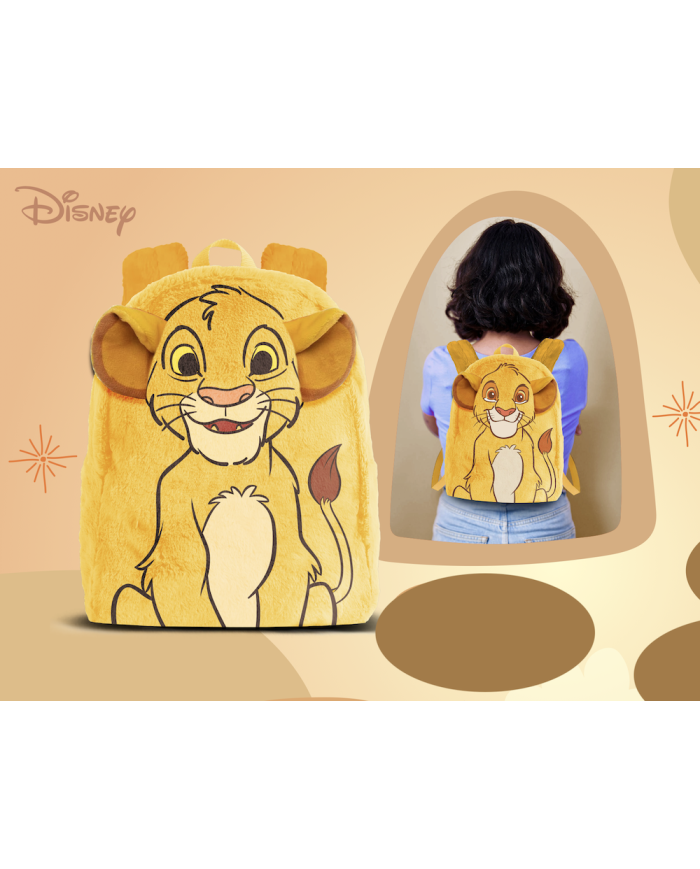 SIMBA - Mini Sac à dos Fourrure '25x21x12cm'