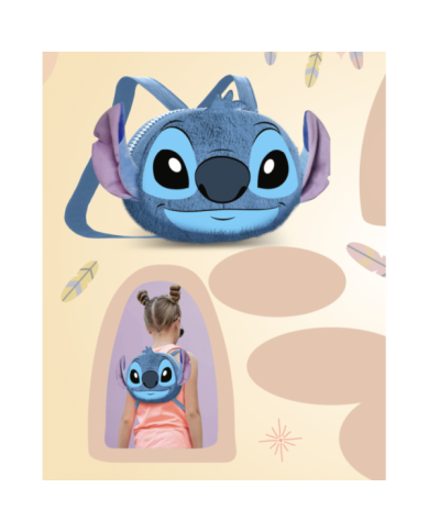 STITCH - Love - Mini Sac à dos Fourrure Heady '25x20x15cm'