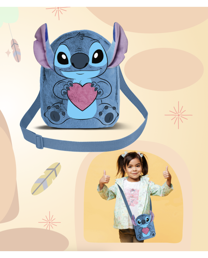 STITCH - Love - Mini Sac à bandoulière Fourrure '20x15x8cm'