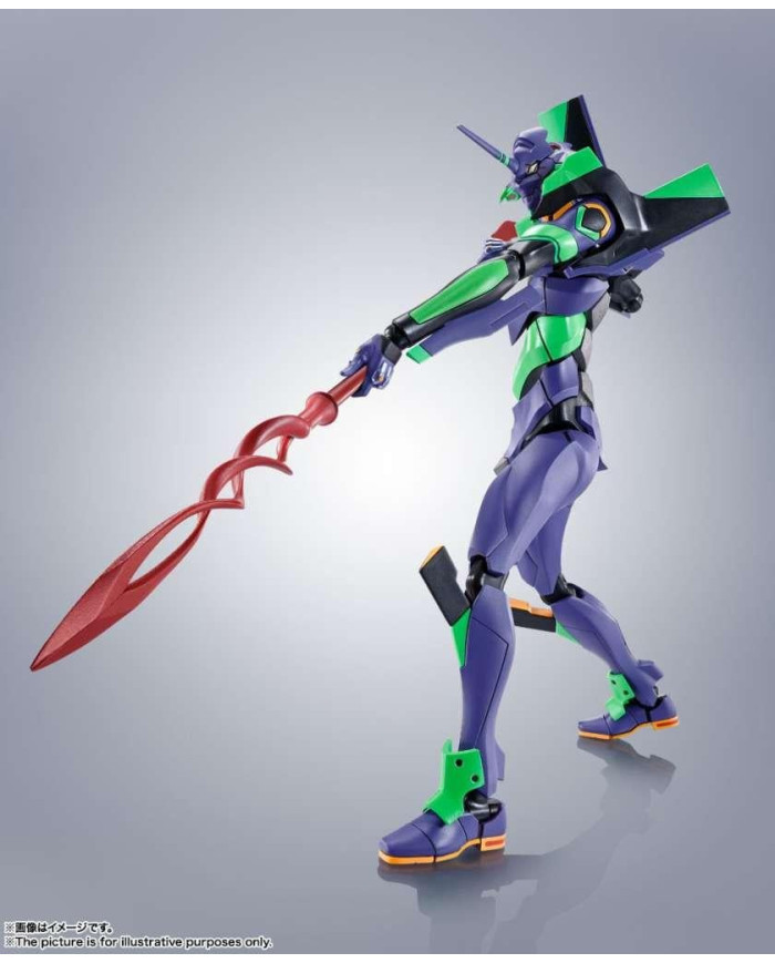 EVANGELION - EVA-01 + Spear of Cassius - Figurine Robot Spirits 17cm