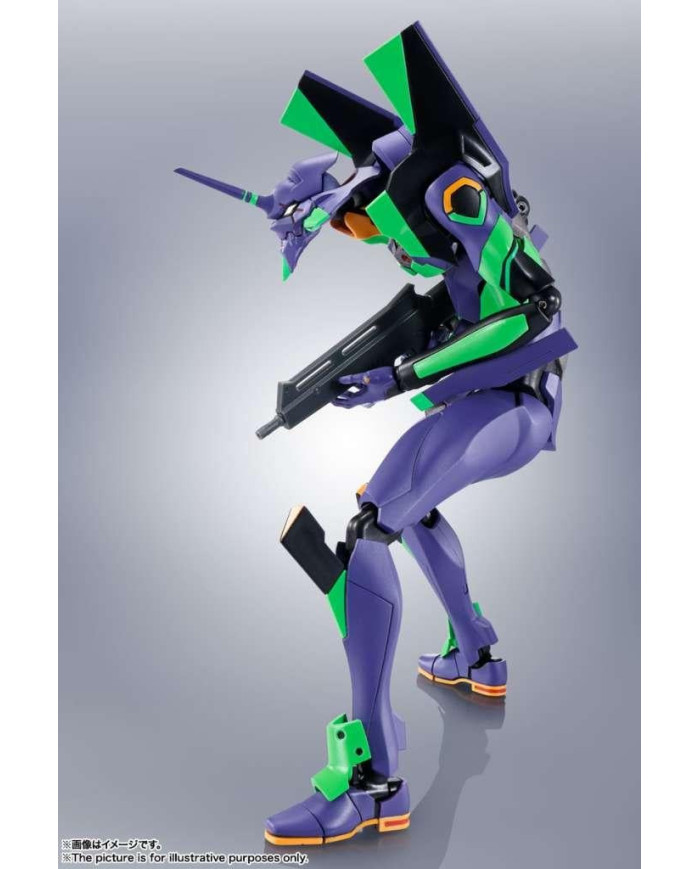EVANGELION - EVA-01 + Spear of Cassius - Figurine Robot Spirits 17cm