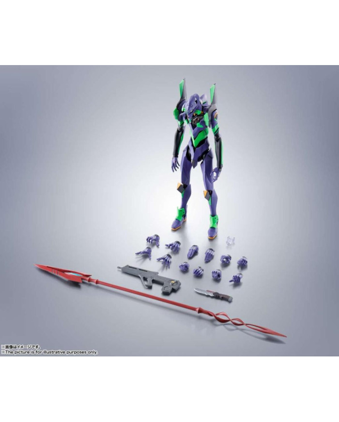EVANGELION - EVA-01 + Spear of Cassius - Figurine Robot Spirits 17cm