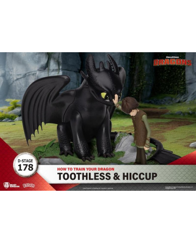 DRAGON - Krokmou et Harold - Diorama D-Stage 15 cm
