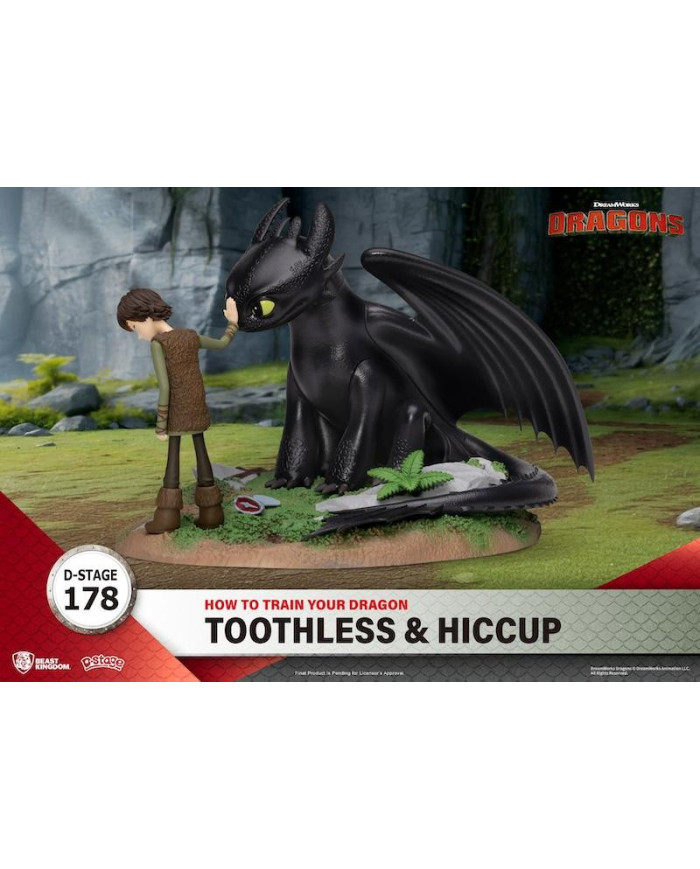 DRAGON - Krokmou et Harold - Diorama D-Stage 15 cm