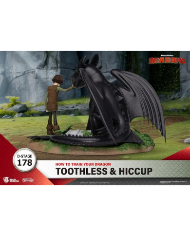 DRAGON - Krokmou et Harold - Diorama D-Stage 15 cm