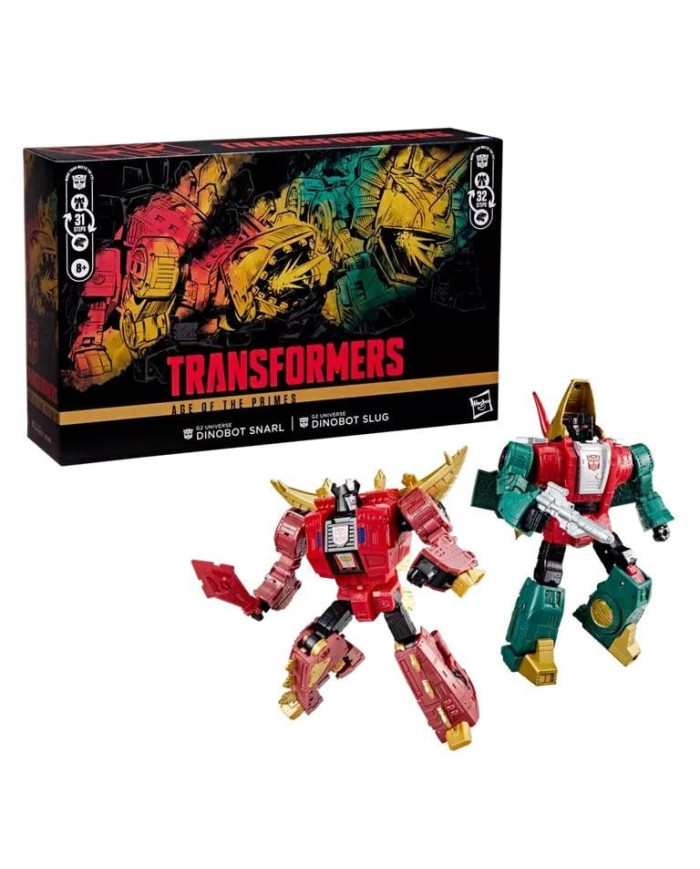 TRANSFORMERS - Dinobot Slug & Snarl -Figurine Age of the Primes 21.5cm