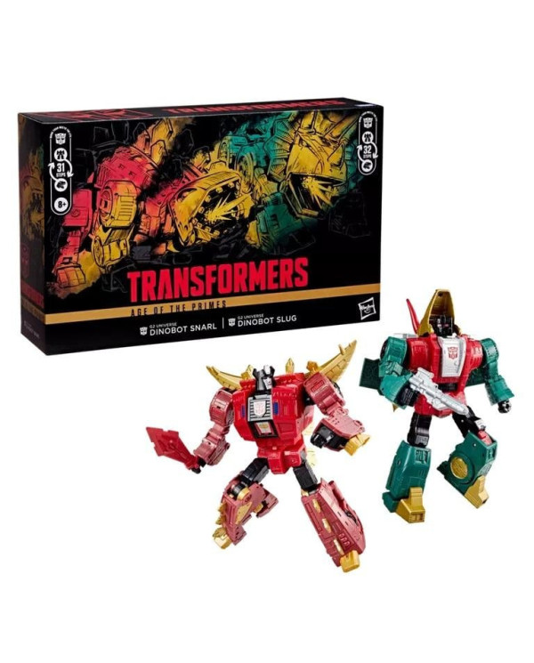 TRANSFORMERS - Dinobot Slug & Snarl -Figurine Age of the Primes 21.5cm