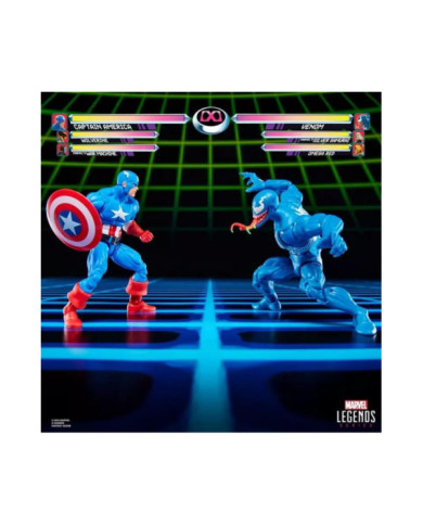 MARVEL - Captain America VS Venom - Figurine Legend Series 15cm
