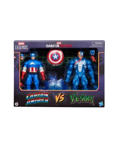 MARVEL - Captain America VS Venom - Figurine Legend Series 15cm