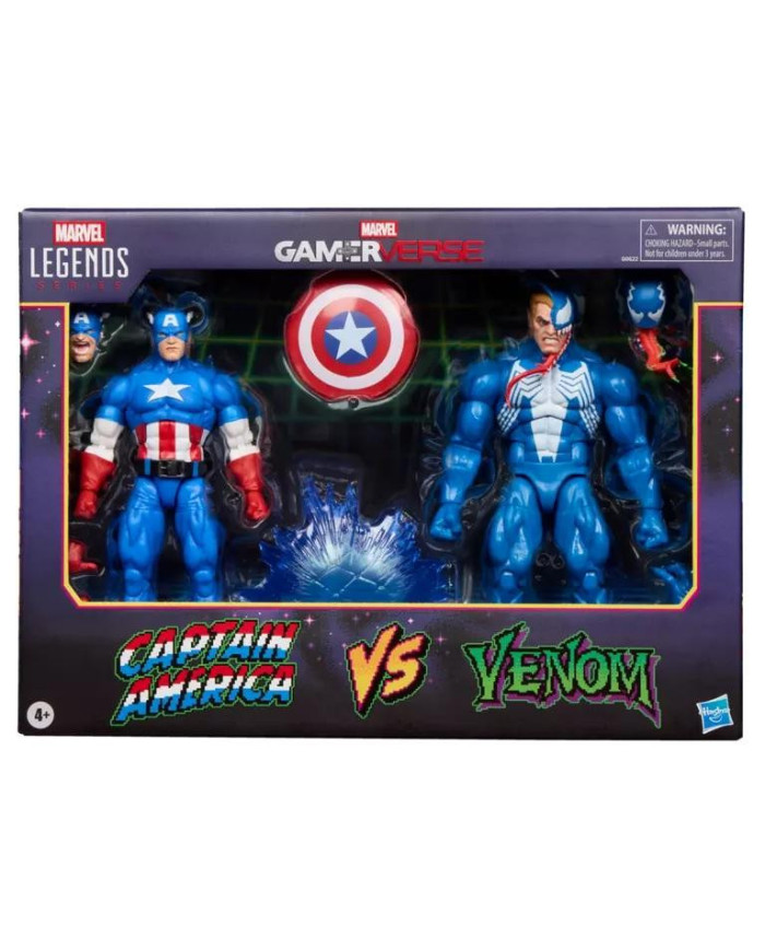 MARVEL - Captain America VS Venom - Figurine Legend Series 15cm