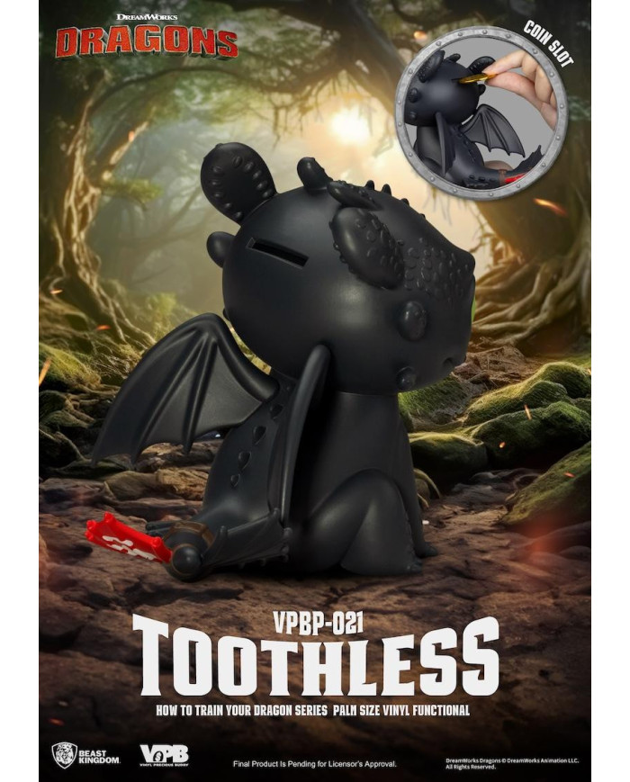 DRAGON - Krokmou - Tirelire Vinyl Figure 12cm