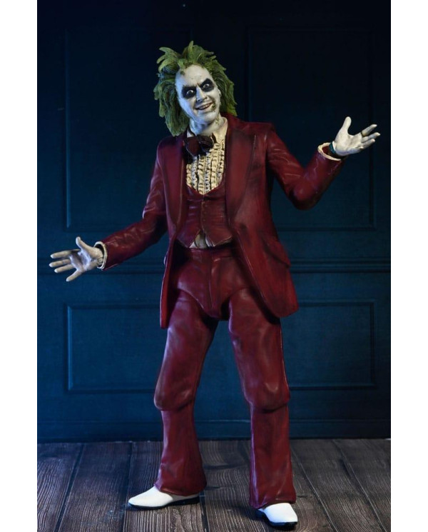 BEETLEJUICE 2 - Beetlejuice "Tuxedo rouge" - Ultimate Figurine 18cm
