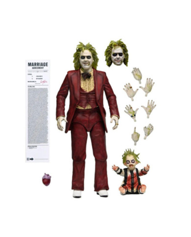 BEETLEJUICE 2 - Beetlejuice "Tuxedo rouge" - Ultimate Figurine 18cm