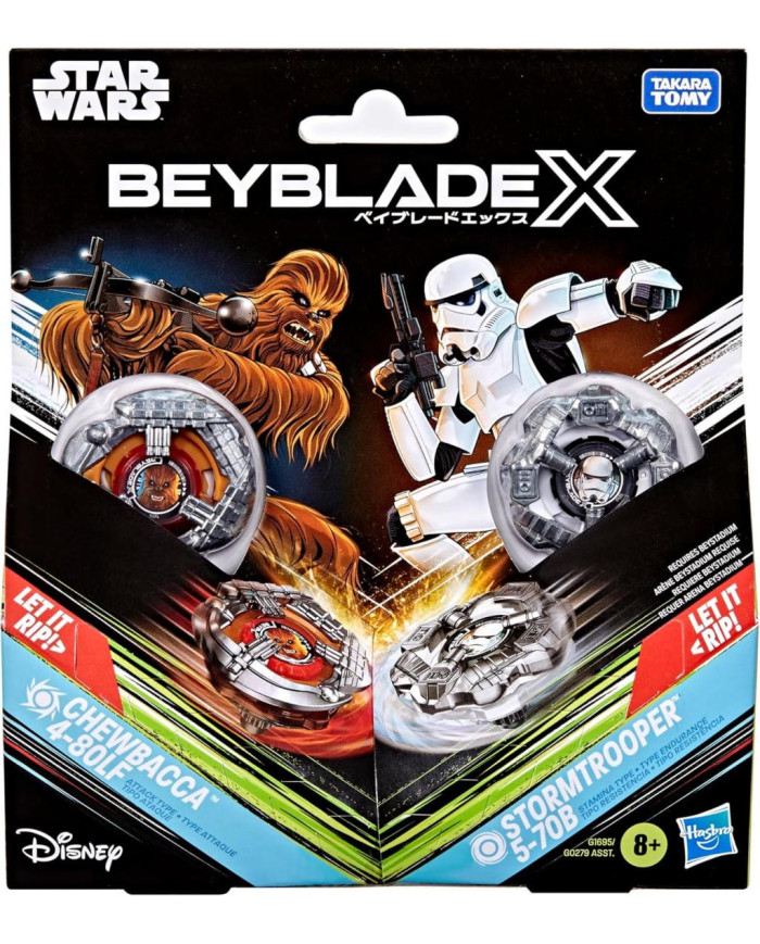 BEYBLADE X - Chewbacca 4-80LF & Stormtrooper 5-70B