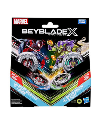 BEYBLADE X - Miles Morales 1-60GN & Green Goblin 9-80HT