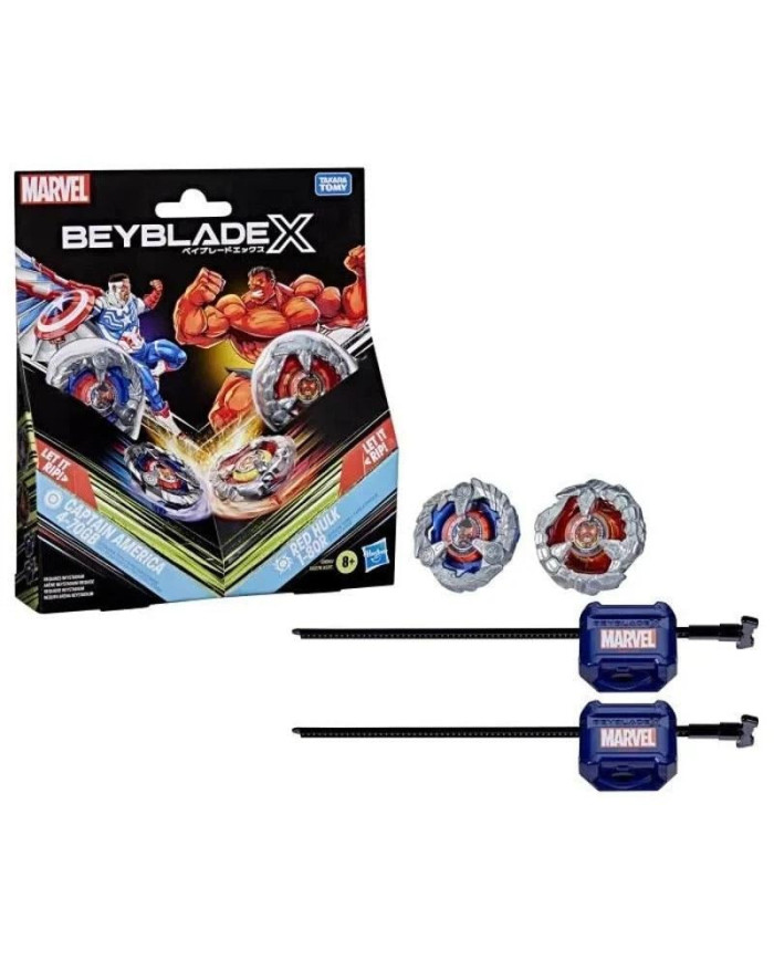 BEYBLADE X - Captain America 4-70GB & Red Hulk 1-80R