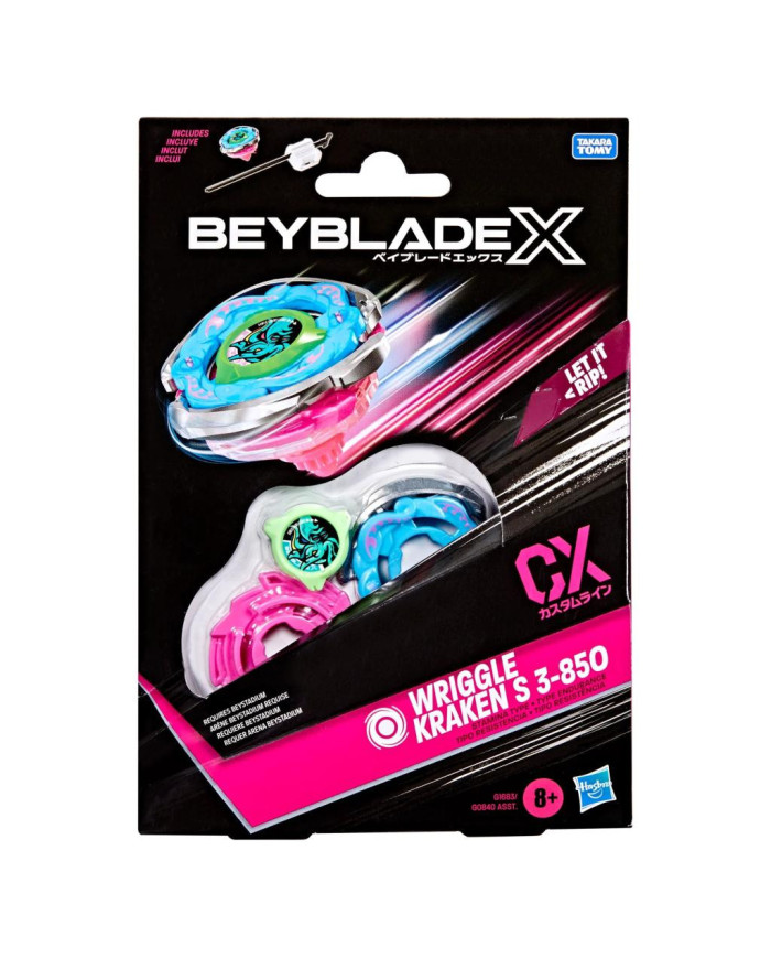 BEYBLADE X - Wriggle Kraken S 3-85O CX Starter Pack