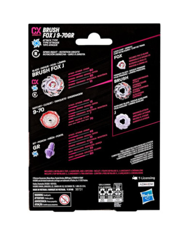 BEYBLADE X - Brush Fox J 9-70GR CX Starter Pack
