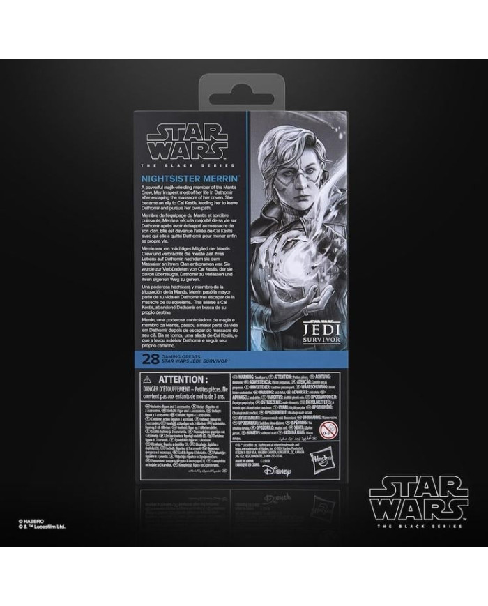 STAR WARS JEDI SURVIVOR - Nightsister Merrin - Fig. Black Series 15cm