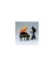 ONE PIECE - Luffy & Brook - Figurine WCF Log Stories 8cm