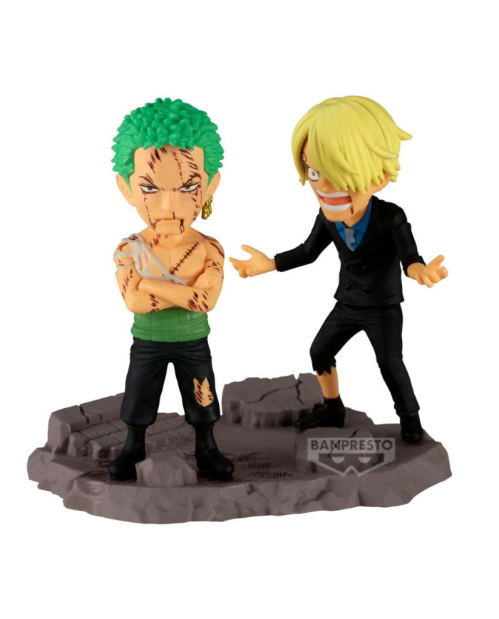 ONE PIECE - Roronoa Zoro & Sanji - Figurine WCF Log Stories 8cm