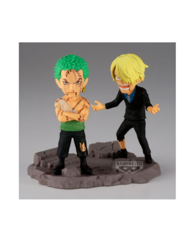 ONE PIECE - Roronoa Zoro & Sanji - Figurine WCF Log Stories 8cm