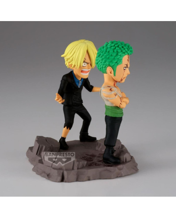 ONE PIECE - Roronoa Zoro & Sanji - Figurine WCF Log Stories 8cm