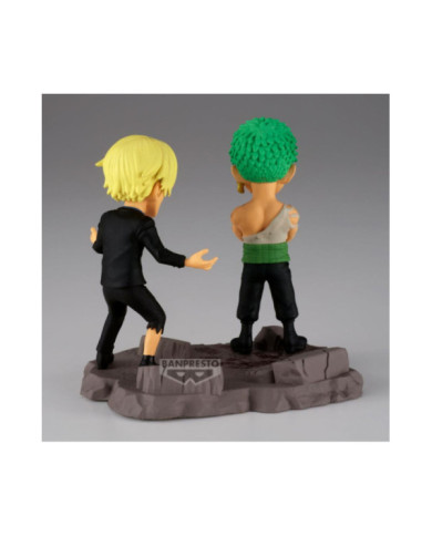 ONE PIECE - Roronoa Zoro & Sanji - Figurine WCF Log Stories 8cm