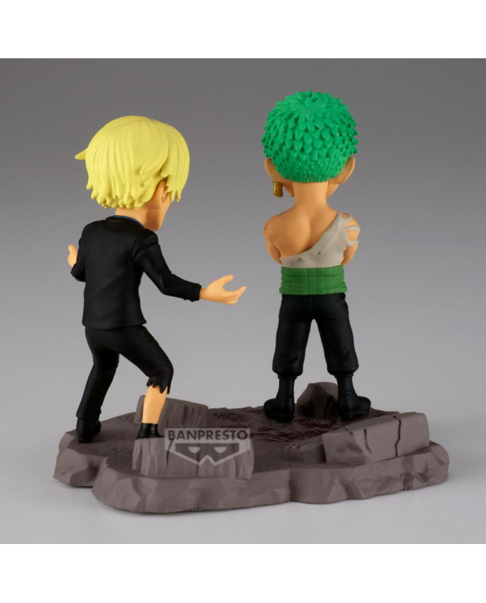 ONE PIECE - Roronoa Zoro & Sanji - Figurine WCF Log Stories 8cm