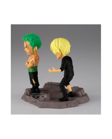ONE PIECE - Roronoa Zoro & Sanji - Figurine WCF Log Stories 8cm