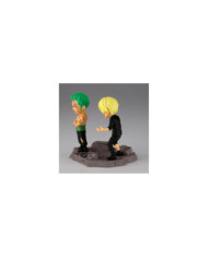 ONE PIECE - Roronoa Zoro & Sanji - Figurine WCF Log Stories 8cm