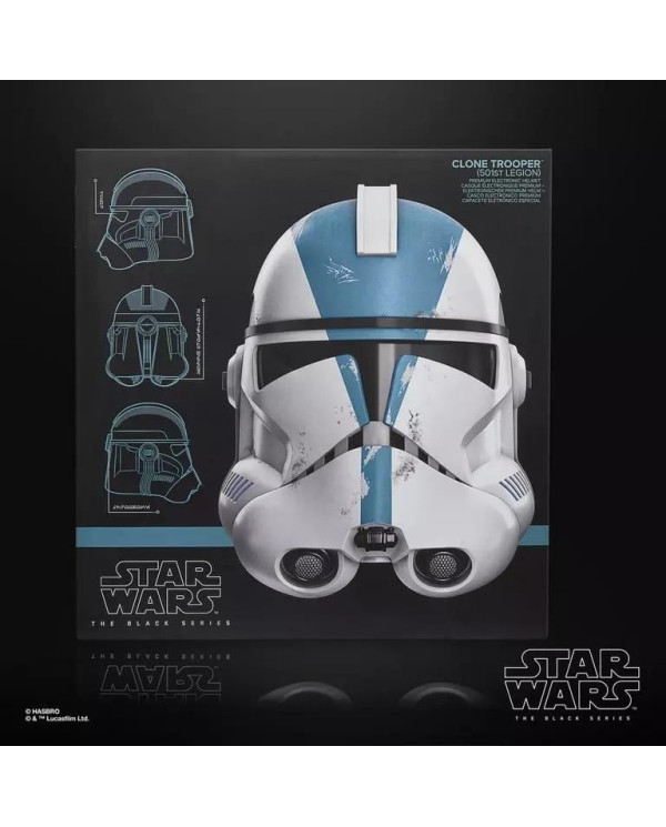 STAR WARS - Casque éléctronique Soldat Clone 501st Legion Black Series