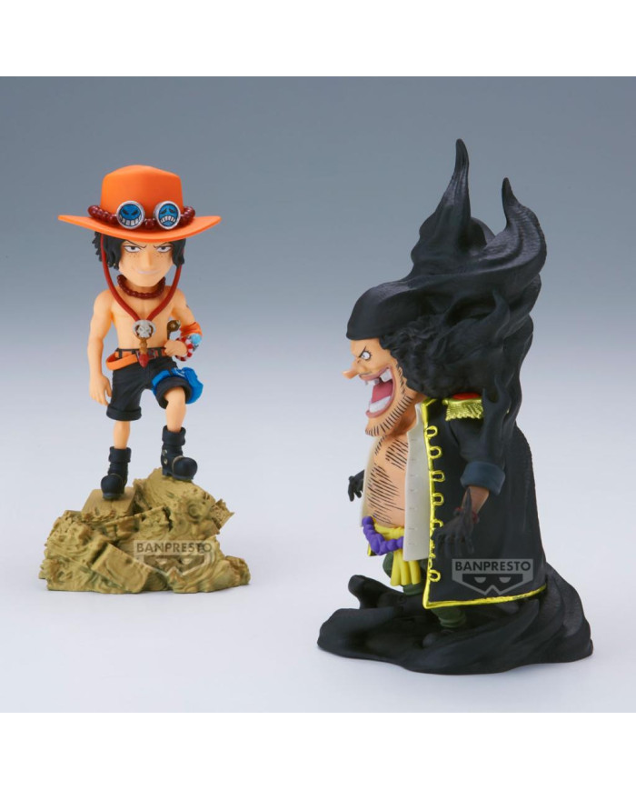 ONE PIECE - Ace VS Marshall D. Teach - Figurine WCF Log Stories 8cm