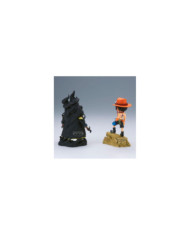 ONE PIECE - Ace VS Marshall D. Teach - Figurine WCF Log Stories 8cm