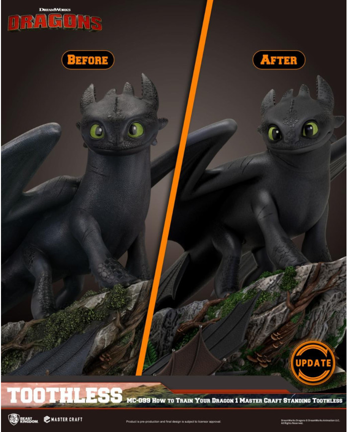 DRAGON - Krokmou - Statuette Master Craft 31cm