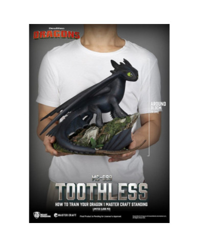 DRAGON - Krokmou - Statuette Master Craft 31cm