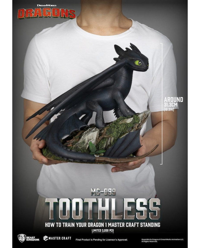 DRAGON - Krokmou - Statuette Master Craft 31cm