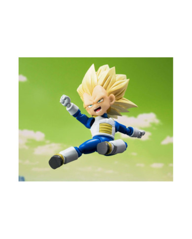 DRAGON BALL DAIMA - Super Saiyan 3 Mini Vegeta -Fig. S.H. Figuarts 8cm