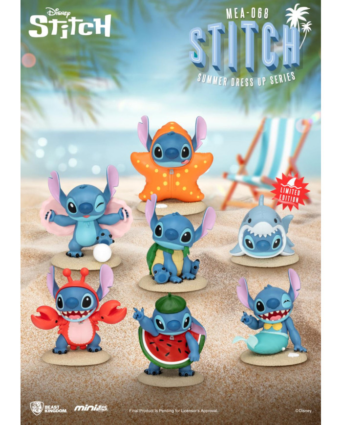 LILO & STITCH - Stitch Summer dress up - Set 6 Figurine 9cm