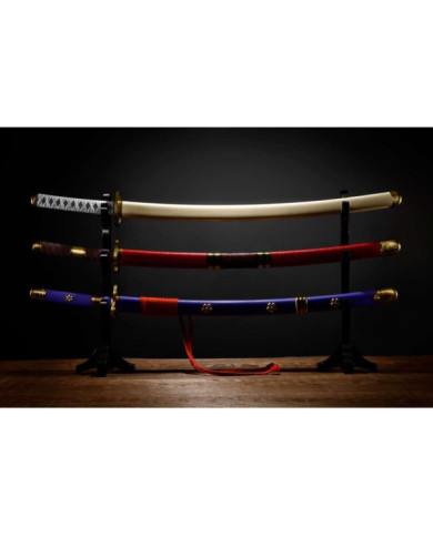 ONE PIECE - 3 épées de Roronoa Zoro - Réplique Proplica 95cm