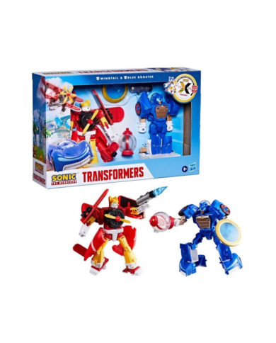 TRANSFORMERS X SONIC - Wingtail & Blue Booster - Fig. Collab. 13cm