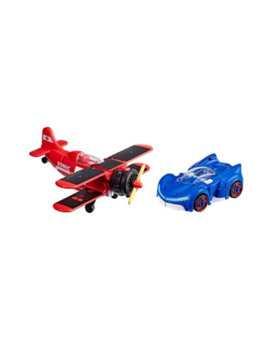 TRANSFORMERS X SONIC - Wingtail & Blue Booster - Fig. Collab. 13cm