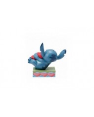 Disney Traditions - Figurine Stitch câlinant un coeur