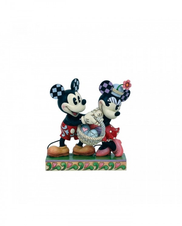 Disney Traditions - Figurine Mickey & Minnie Pâques Rétro