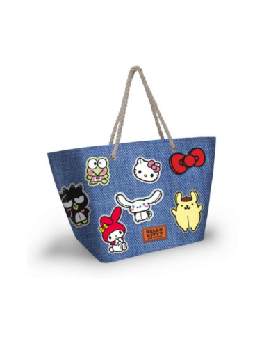 HELLO KITTY & Friends - Denim - Sac de Plage '52x37x17cm'