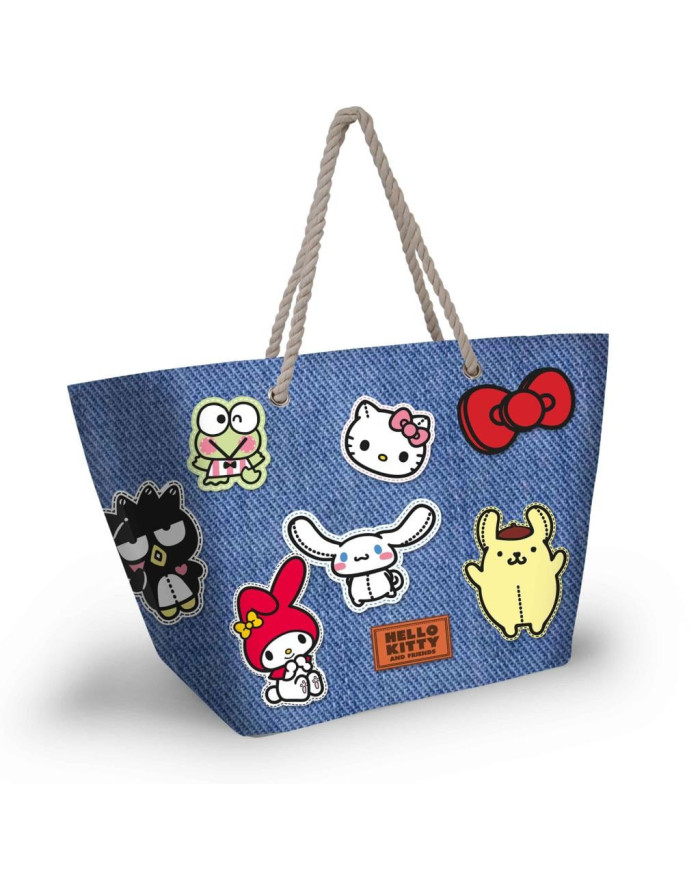 HELLO KITTY & Friends - Denim - Sac de Plage '52x37x17cm'