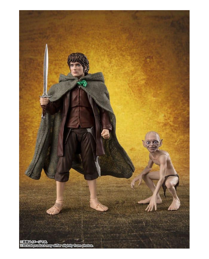 LE SEIGNEUR DES ANNEAUX - Frodon & Gollum -Fig. S.H. Figuarts 6 & 12cm