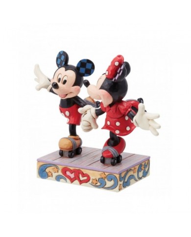 Disney Traditions - Figurine Mickey & Minnie en rollers